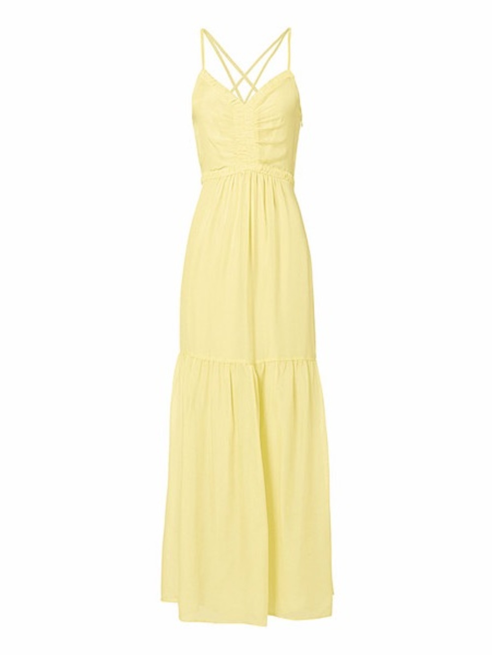Intermix Chelsea Baby Yellow Silk Dress